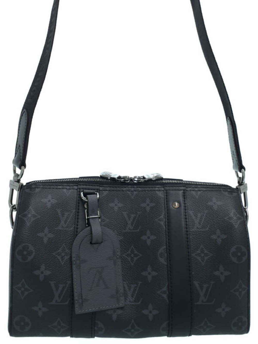 Louis Vuitton Monogram Eclipse Black City Keepall Shoulder Bag